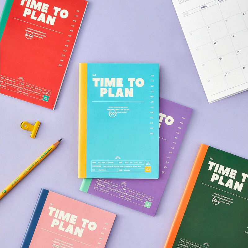 2023 Time To Plan Dated Monthly Planner Scheduler