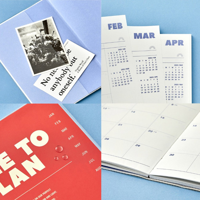 Detail of 2023 Time To Plan Dated Monthly Planner Scheduler