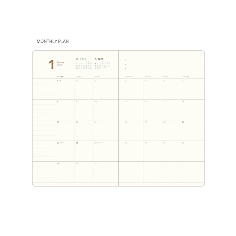 Monthly plan - 2023 Making Memory Medium Dated Monthly Diary