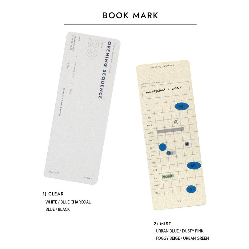Bookmark - 2023 Opening Sequence B6 Dated Weekly Planner