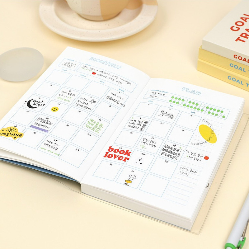 Monthly plan - Goal Planning Tracker Dateless Weekly Diary Planner