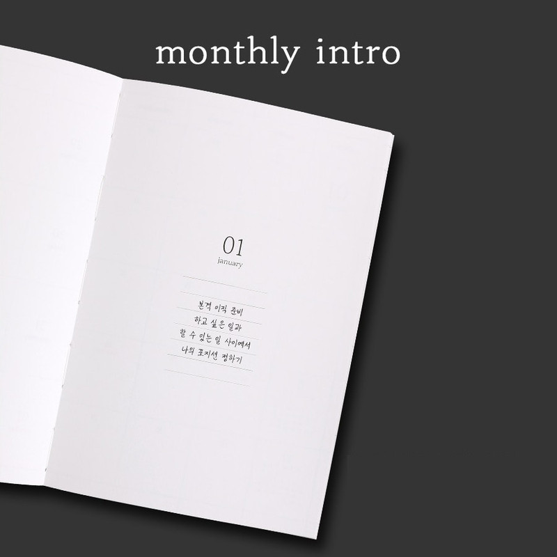 Monthly intro - 2023 Delight Log B6 Dated Weekly Diary Planner