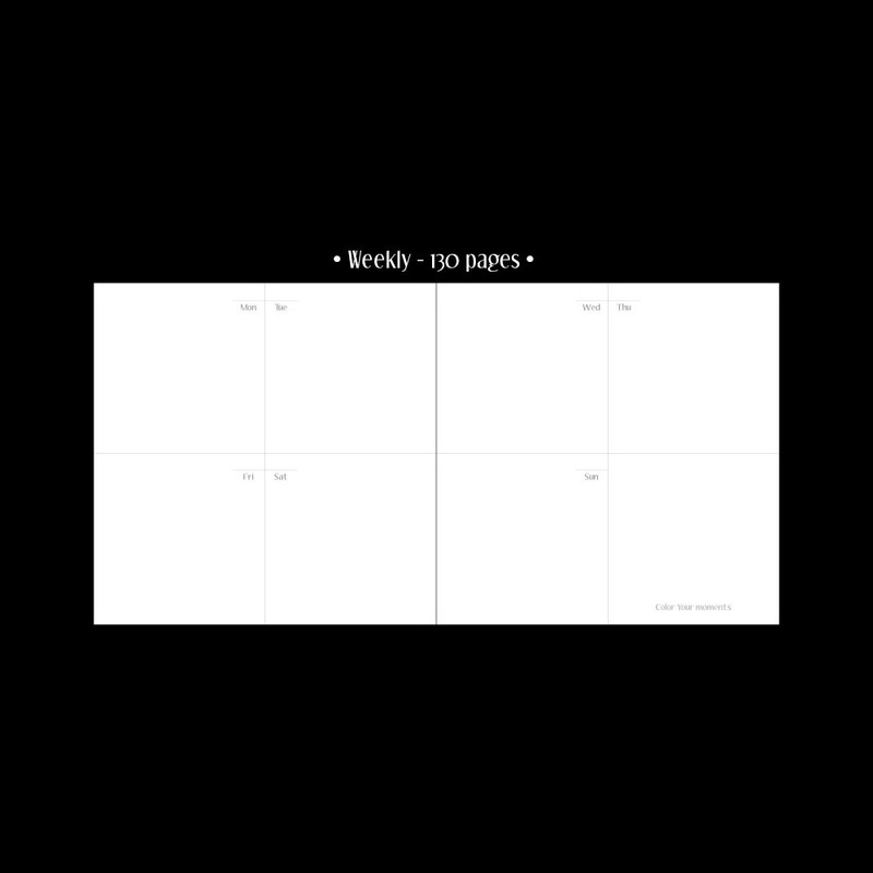 Weekly - Color My Moments Dateless diary planner Weekly - Color My Moments Dateless diary planner