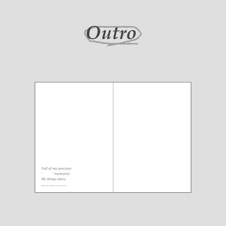 Outro - My Things Dateless Weekly Diary Planner