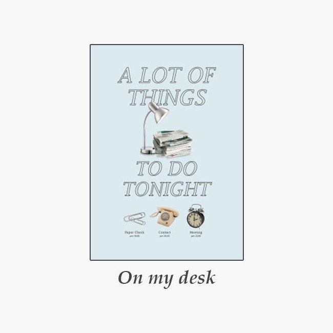 On my desk - My Things Dateless Weekly Diary Planner