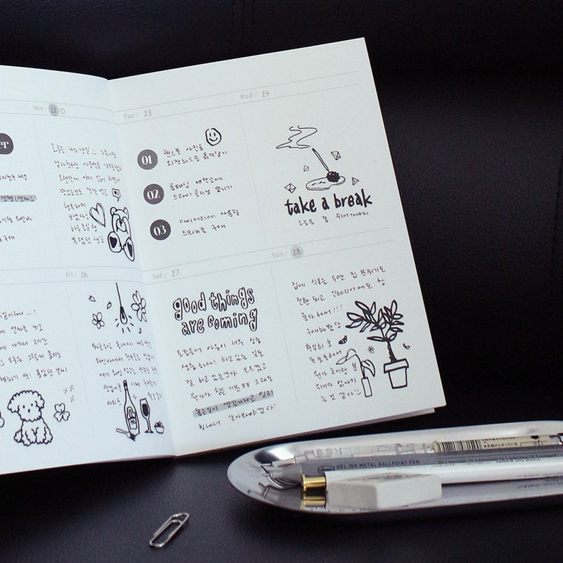 Weekly - My Things Dateless Weekly Diary Planner