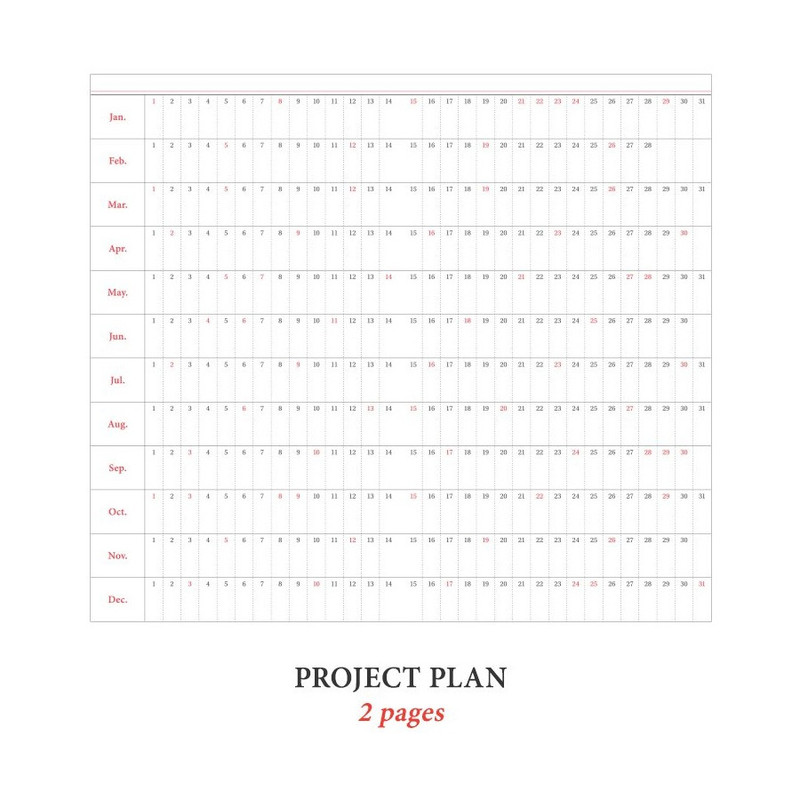 Project plan - ICONIC 2023 Journal Journey Slim Dated Monthly Diary Planner