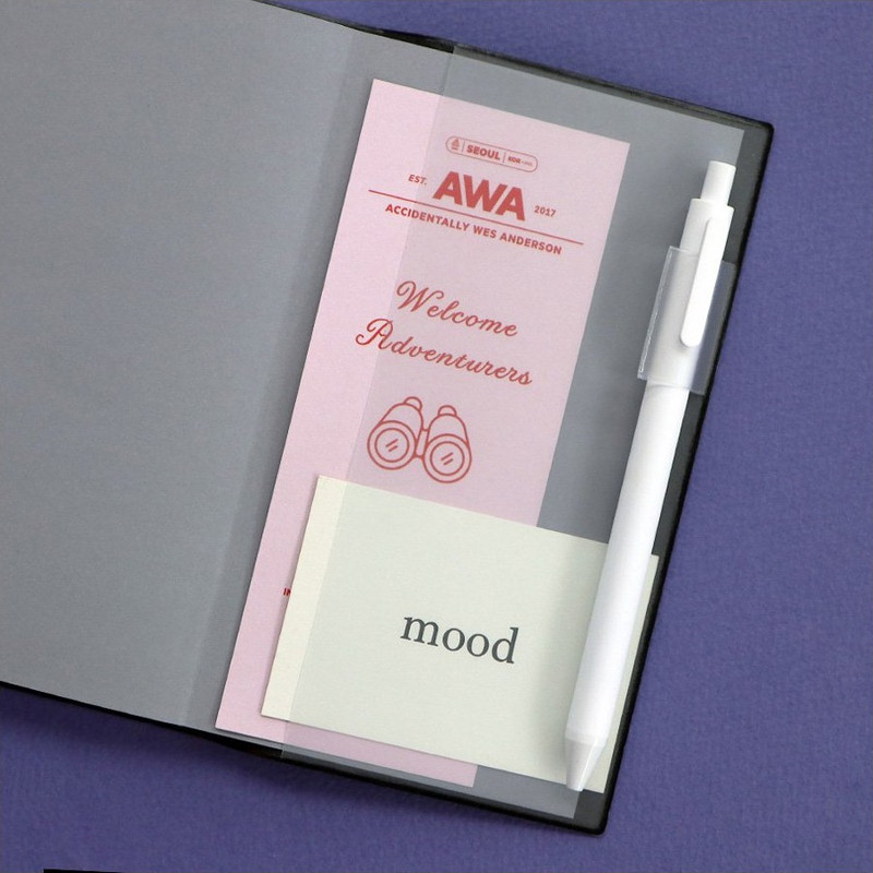 Inner pocket and pen holder - ICONIC 2023 Journal Journey Slim Dated Monthly Diary Planner