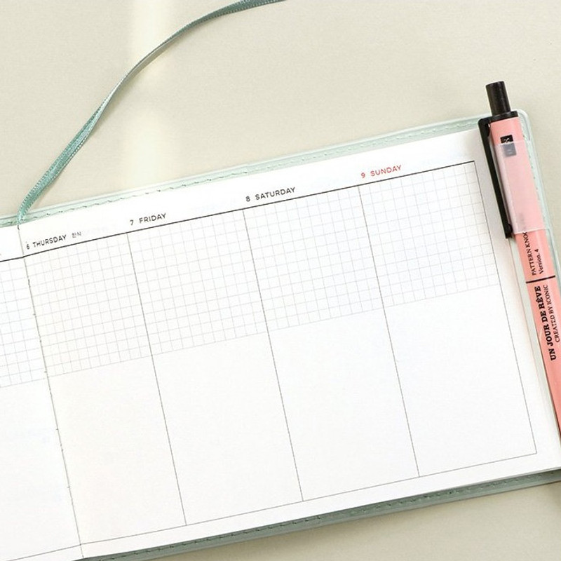 Weekly plan, Pen holder