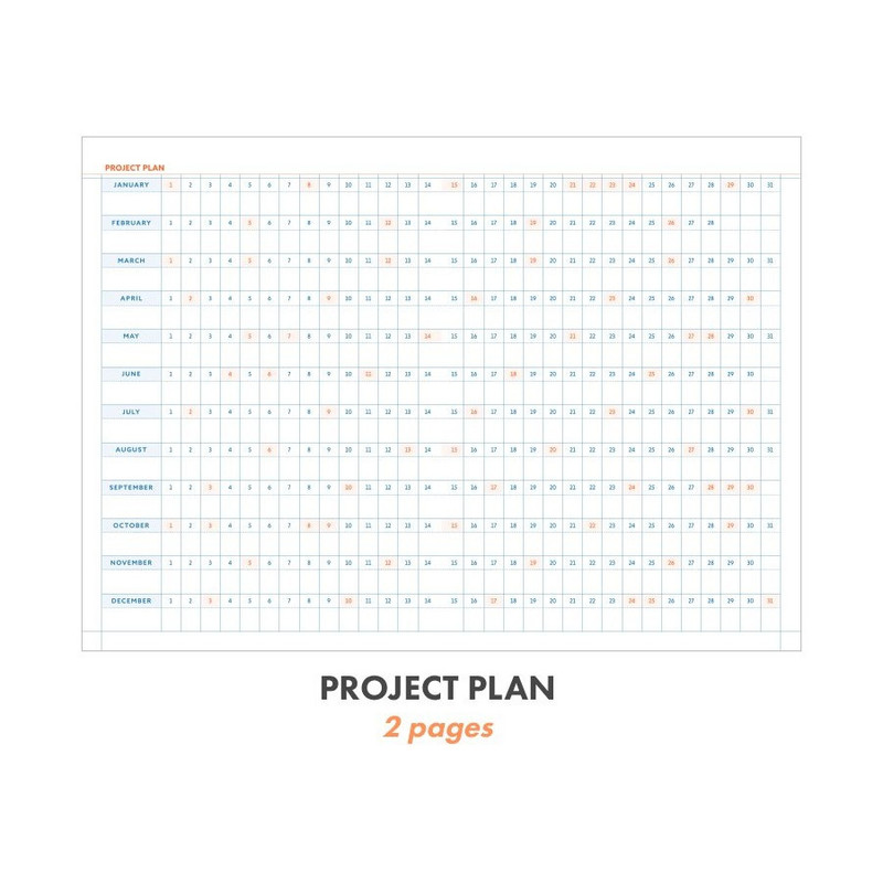 Project plan - 2023 Record On A5 Dated Weekly Diary
