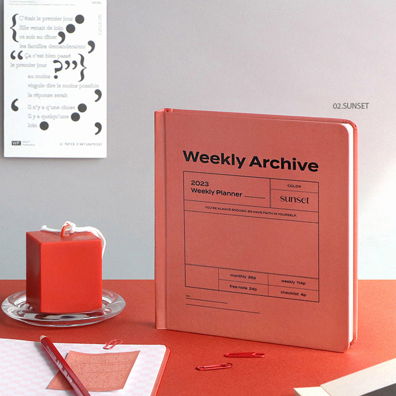 Sunset - 2023 Archive Hardcover Small Dated Weekly Planner