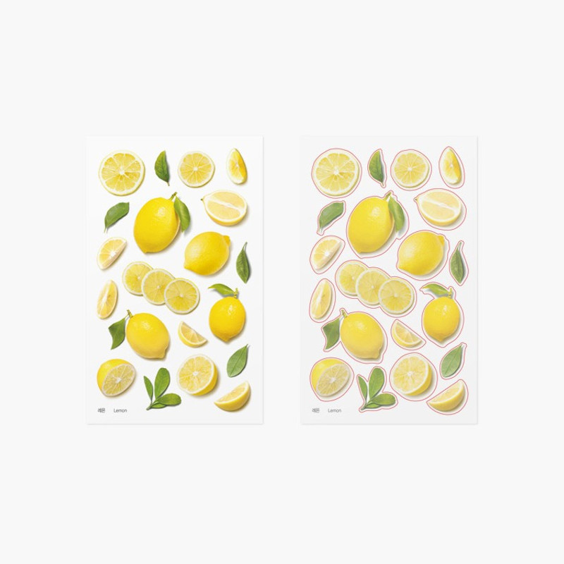 Appree Lemon Fruit Clear Sticker Appree Lemon Fruit Clear Sticker