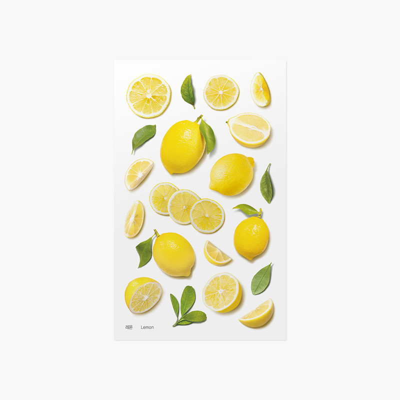 Appree Lemon Fruit Clear Sticker Appree Lemon Fruit Clear Sticker