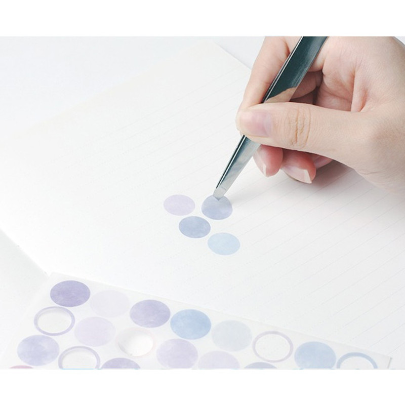 Usage example - Purple Gradation 7PM Circle Paper Sticker