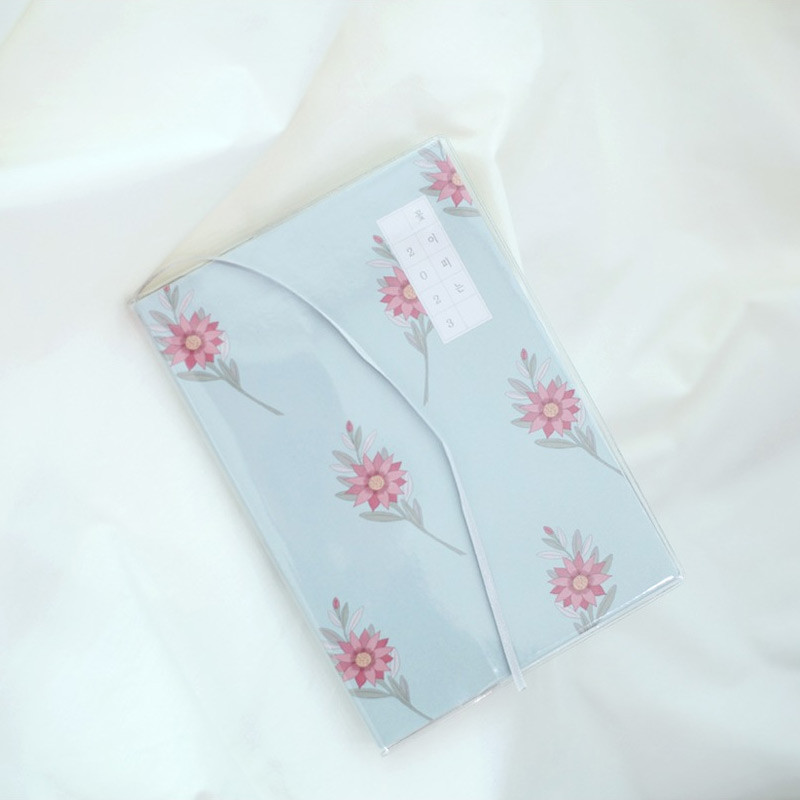 Clear PVC cover - 2023 Flowery Dated Weekly Planner Diary