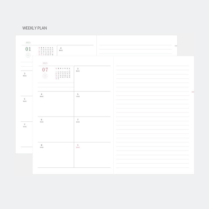 Weekly plan - 2023 Hello B6 Dated Weekly Planner