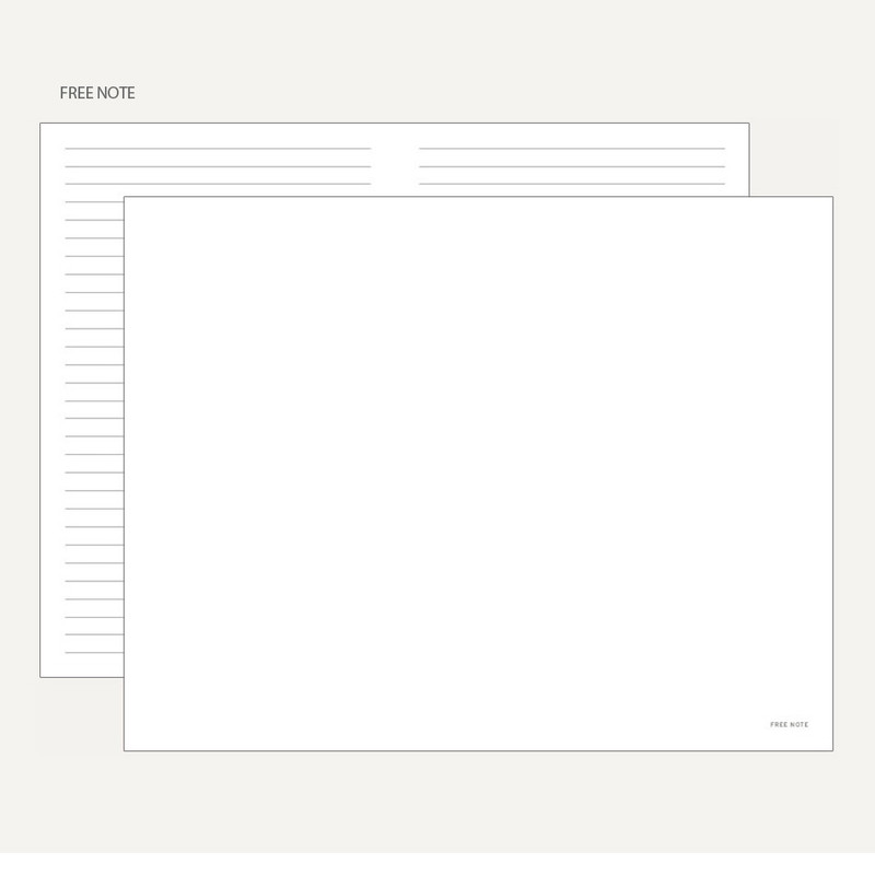 Free note - 2023 Simple Small Dated Weekly Planner Diary