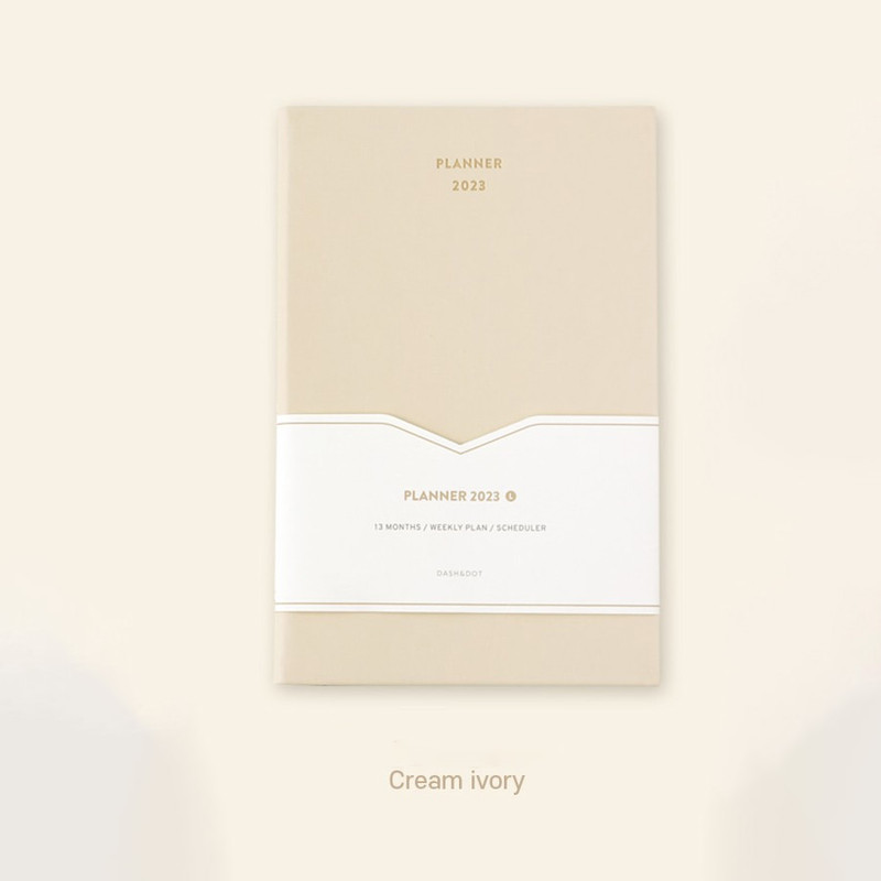 Creamy ivory - 2023 Simple Large Dated Weekly Planner Creamy ivory - 2023 Simple Large Dated Weekly Planner