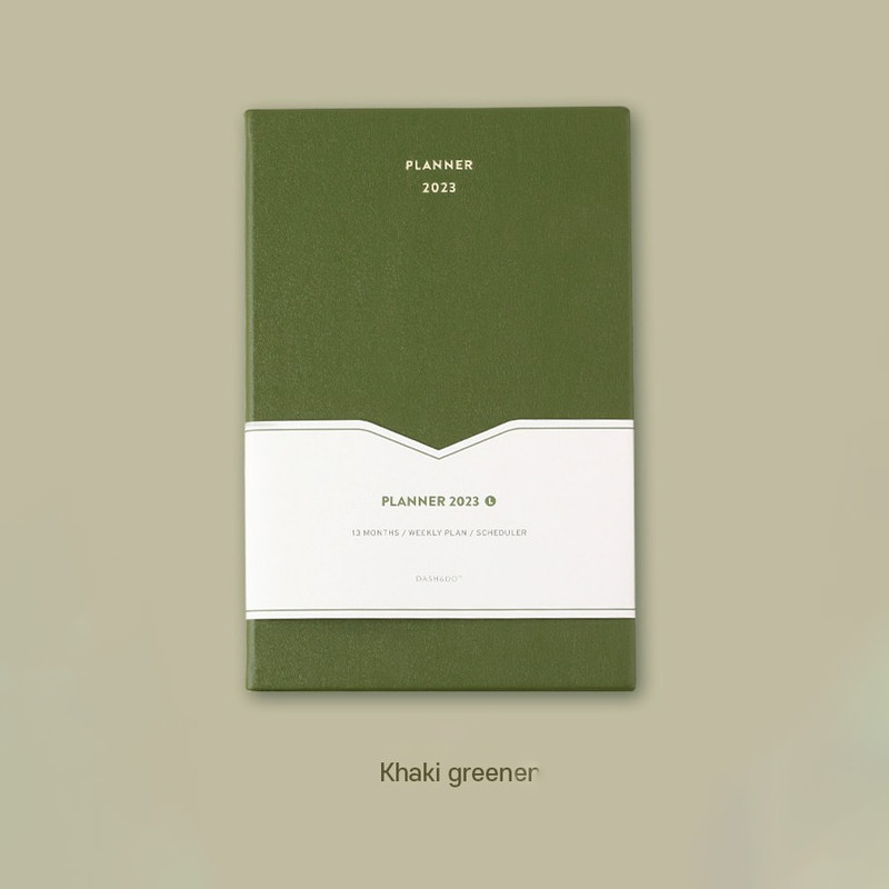 Khaki green - 2023 Simple Large Dated Weekly Planner Khaki green - 2023 Simple Large Dated Weekly Planner