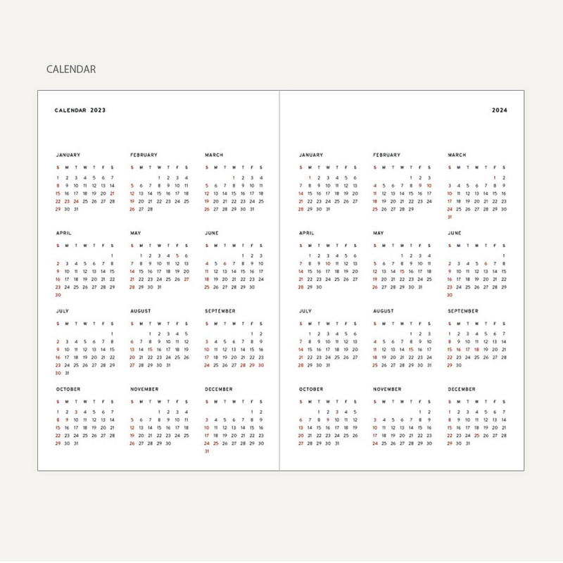 Calendar - 2023 Simple Large Dated Weekly Planner Calendar - 2023 Simple Large Dated Weekly Planner