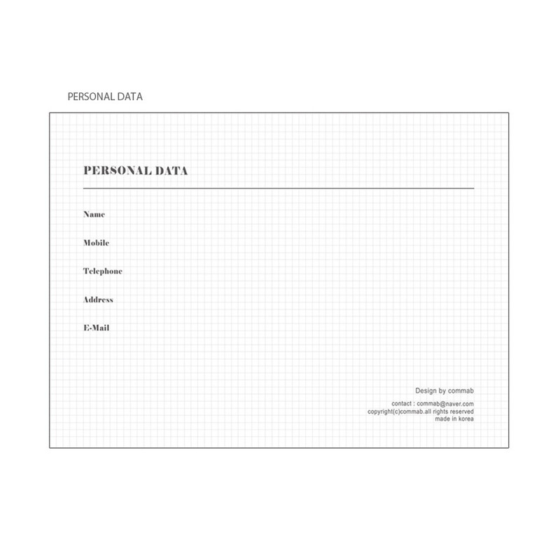 Personal data - 2023 A4 Large Dated Monthly Planner Scheduler
