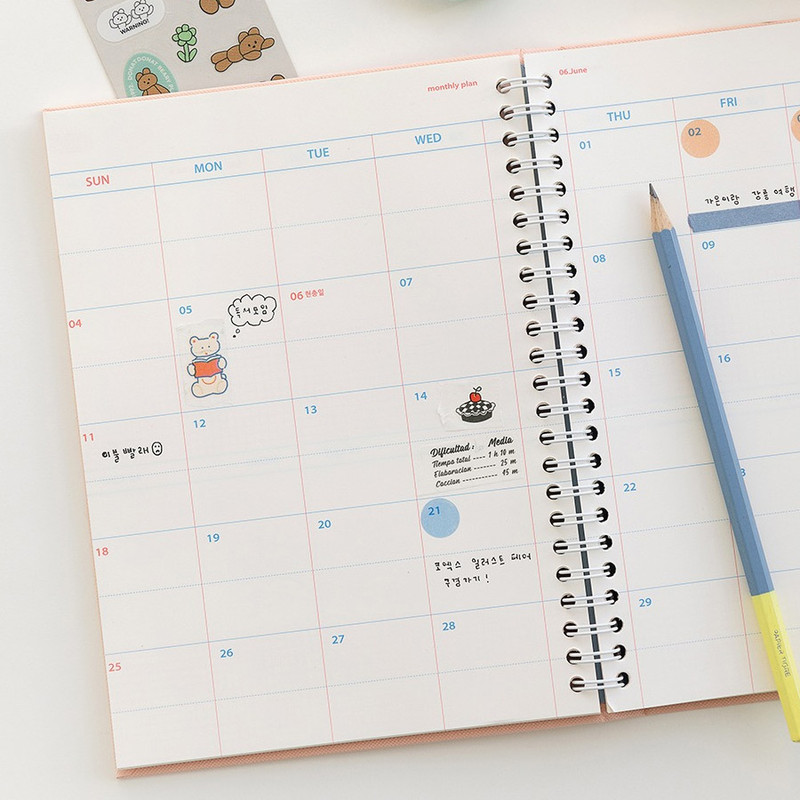 Monthly plan - 2023 365 Hardcover Dated Weekly Diary Planner