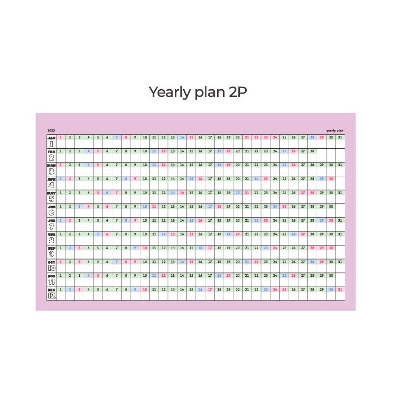 Yearly plan - 2023 Jelly Bear Dated Weekly Diary Planner