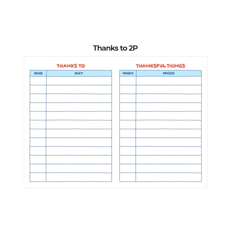 Thanks to - 2023 My Buddy Dated Weekly Diary Planner