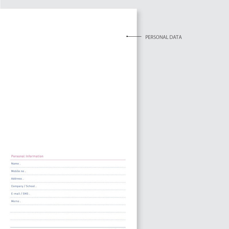 Personal data - 2023 My Schedule Long Dated Weekly Planner Personal data - 2023 My Schedule Long Dated Weekly Planner