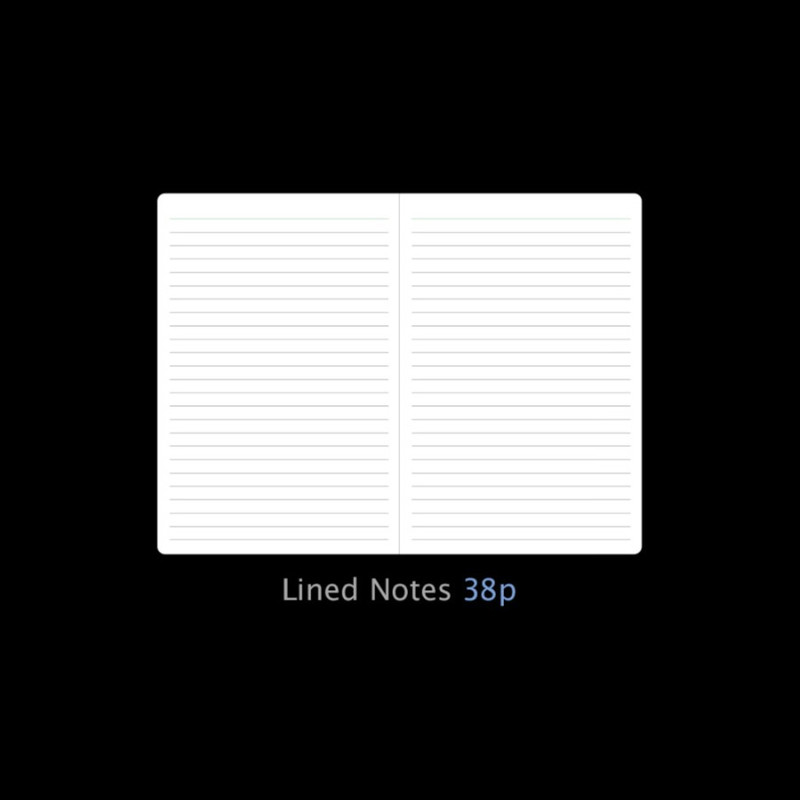 Lined notes - 2023 Simple B6 Hardcover Dated Weekly Planner