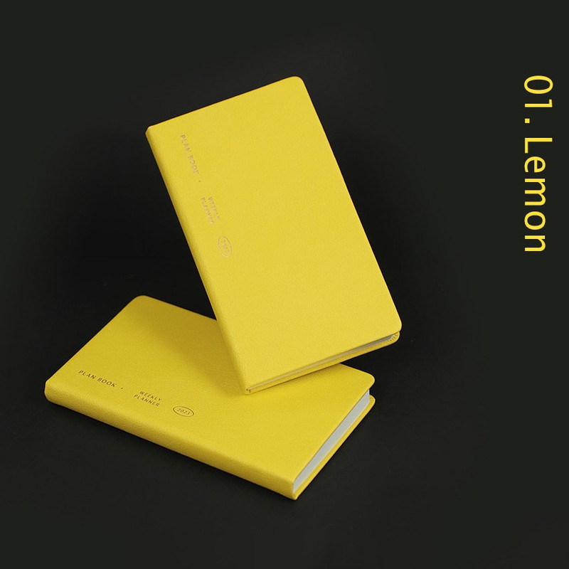 Lemon - 2023 Simple Long Hardcover Dated Weekly Planner