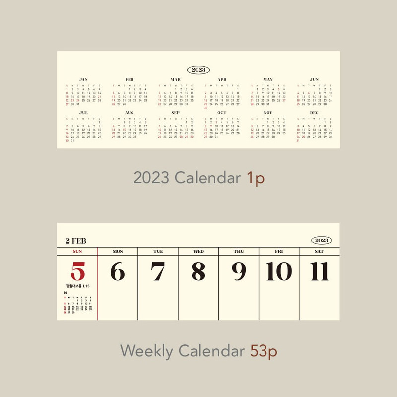 2023 Classic Long Weekly Standing Flip Desk Calendar 2023 Classic Long Weekly Standing Flip Desk Calendar