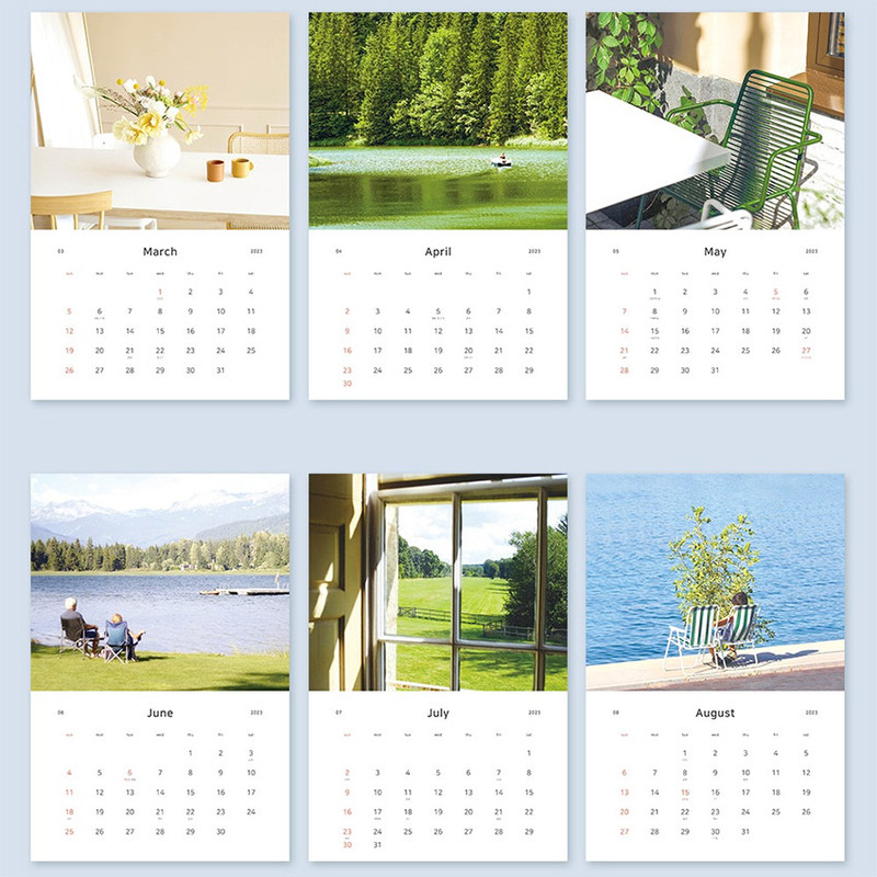 2023 Life Flow Monthly Wall Calendar