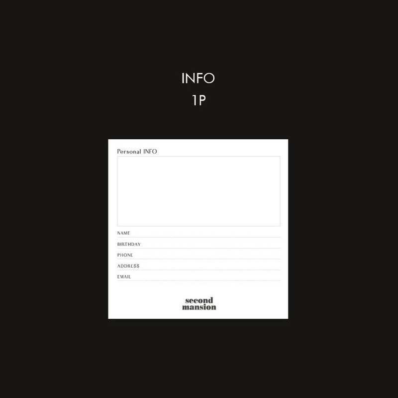 Info - Composition Snap Square Undated Weekly Diary