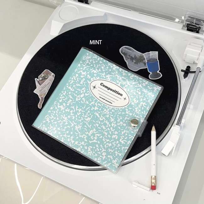 Mint - Composition Snap Square Undated Weekly Diary