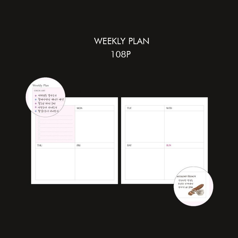 Weekly plan - Collect Snap Square Undated Weekly Diary