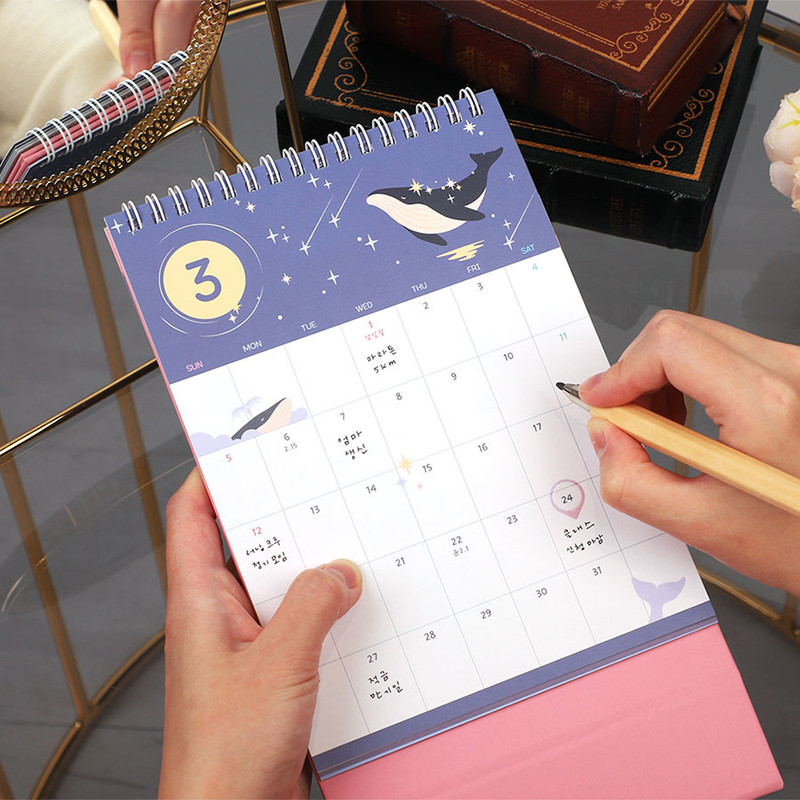 Example of use - PLEPLE 2023 Chou Chou Monthly Standing Desk Calendar Example of use - PLEPLE 2023 Chou Chou Monthly Standing Desk Calendar