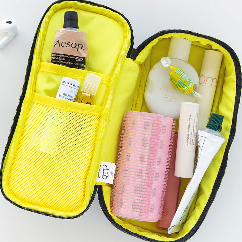 Black - Running Little Puppy Zipper Pencil Case Pouch