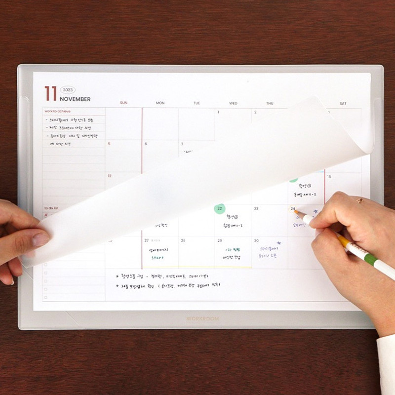 2023 Official Workroom Monthly Desk Pad Calendar