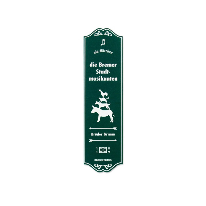 Town musicians of bremen - Bookfriends Coloring Steel Bookmark Town musicians of bremen - Bookfriends Coloring Steel Bookmark