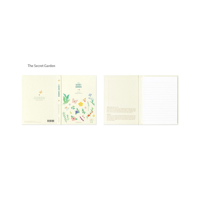 The Secret garden - Bookfriends Hardcover Lined Sticky Notepad