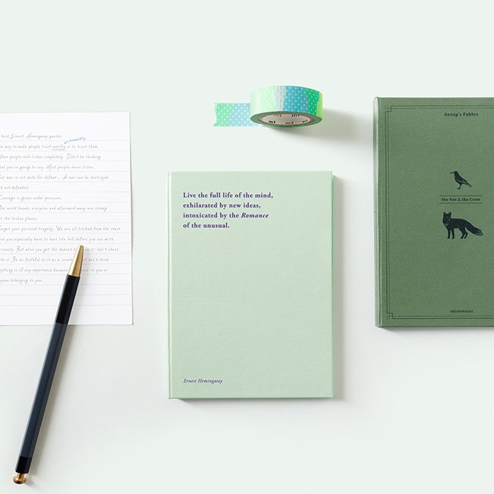 Bookfriends Hardcover Lined Sticky Notepad