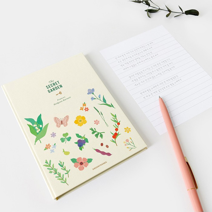 The Secret garden - Bookfriends Hardcover Lined Sticky Notepad