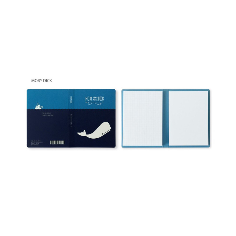 Moby Dick - Bookfriends Literature Grid Blank Sticky Notepad Moby Dick - Bookfriends Literature Grid Blank Sticky Notepad