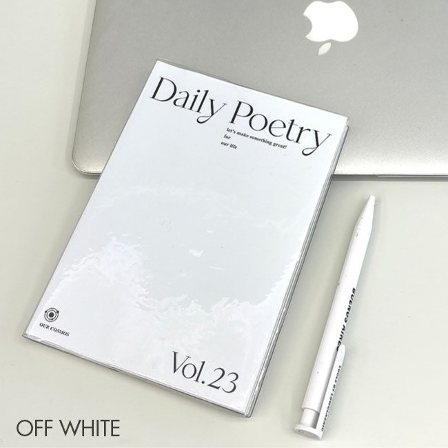 Off white - Poetry B6 Dateless Weekly Diary Planner