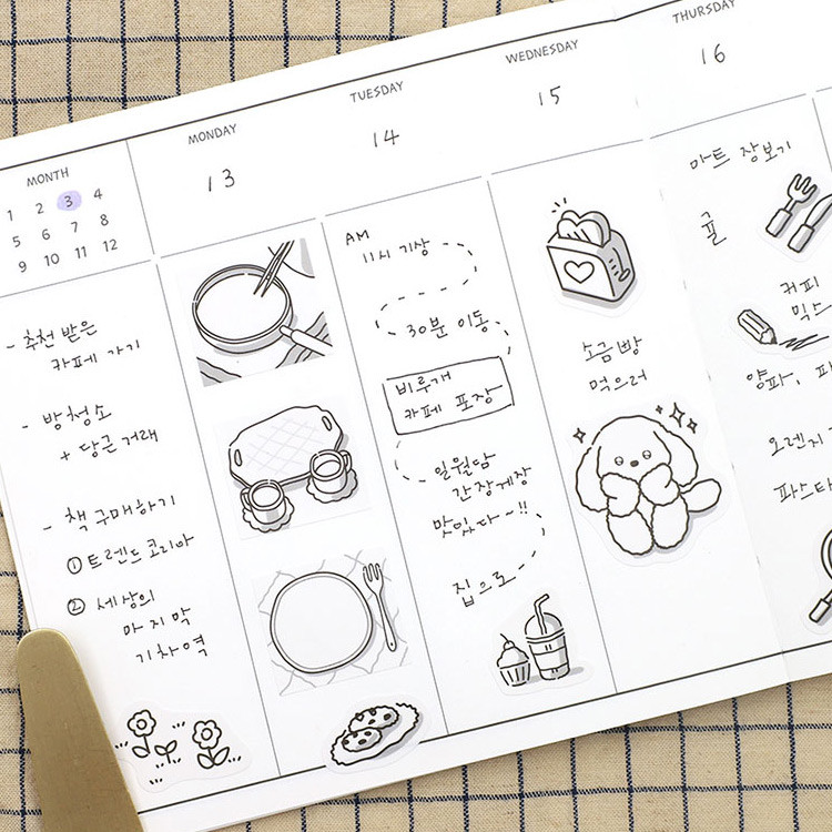 weekly plan - Better Tomorrow 6 Month Square Dateless Weekly Diary