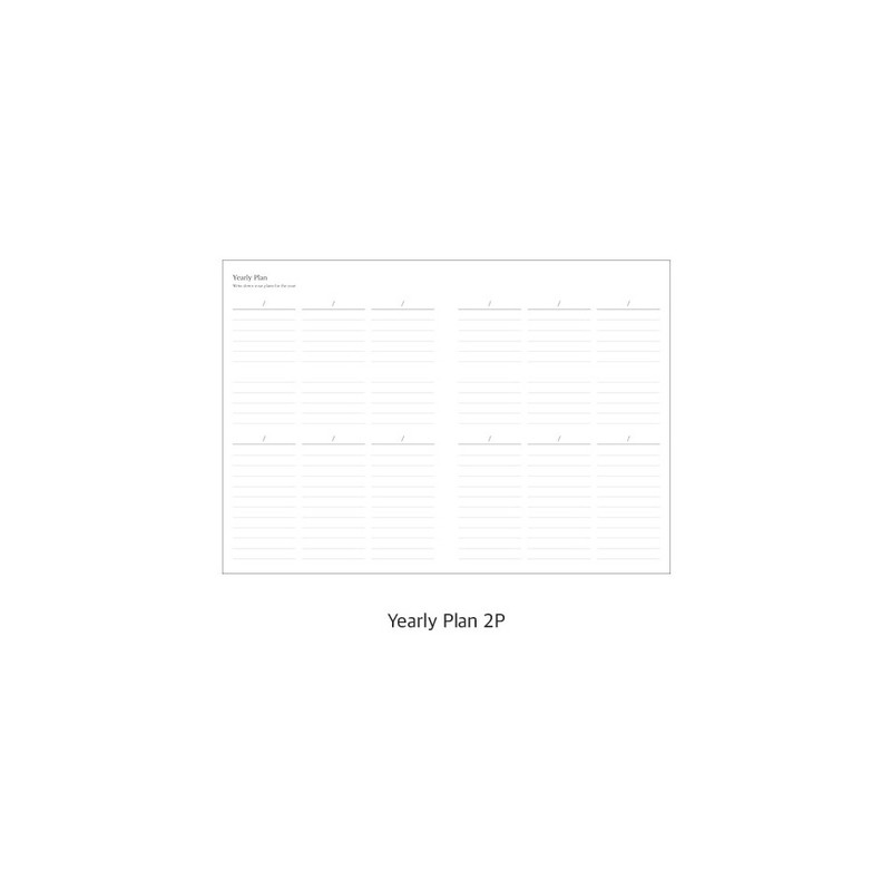 Yearly plan - Ardium Classic Hardcover A5 Dateless Weekly Diary Planner Yearly plan - Ardium Classic Hardcover A5 Dateless Weekly Diary Planner