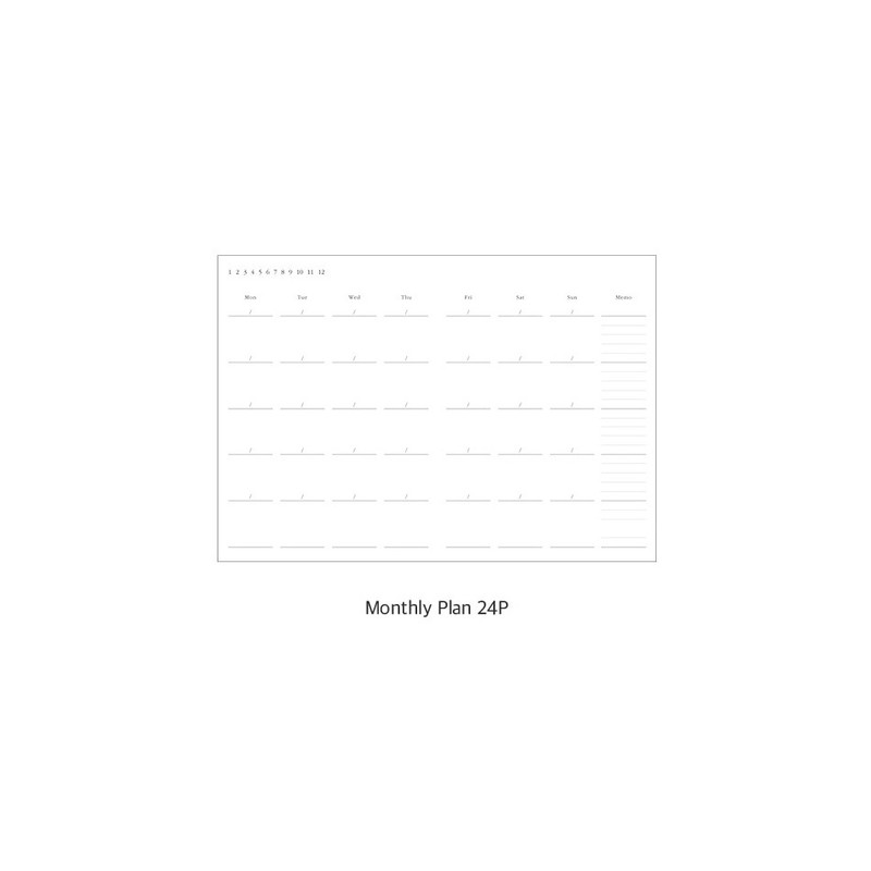 Monthly plan - Ardium Classic Hardcover A5 Dateless Weekly Diary Planner Monthly plan - Ardium Classic Hardcover A5 Dateless Weekly Diary Planner