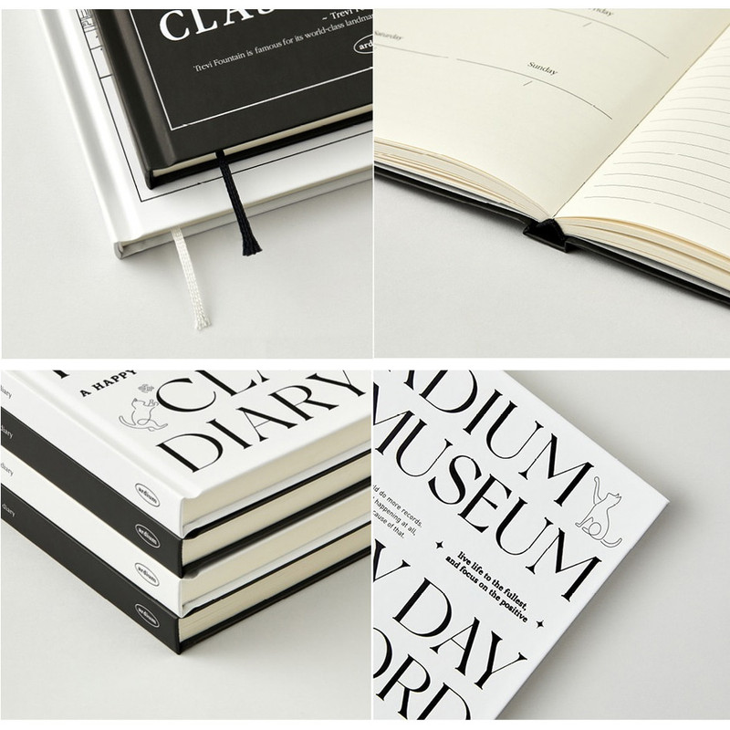 Detail of Ardium Classic Hardcover A5 Dateless Weekly Diary Planner Detail of Ardium Classic Hardcover A5 Dateless Weekly Diary Planner