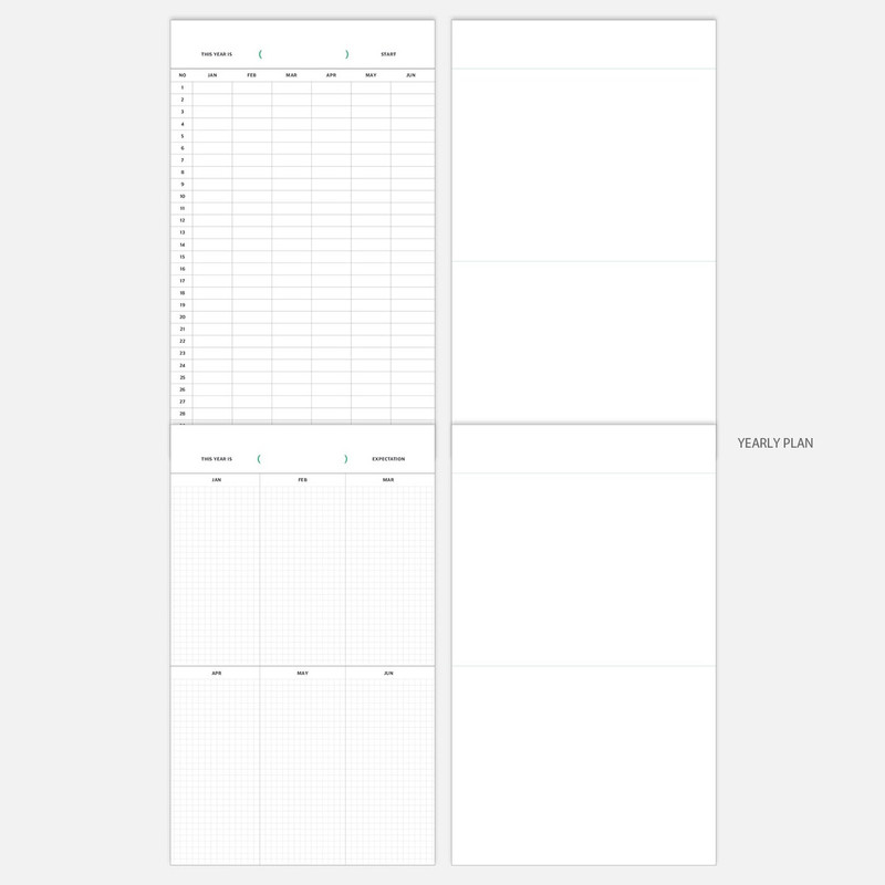 Yearly plan - Ardium Be Good Everyday Hardcover Dateless Daily Planner